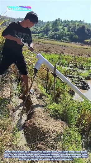 Rural Ingenuity: How DIY PVC Piston Pumps Move Water in the Fields