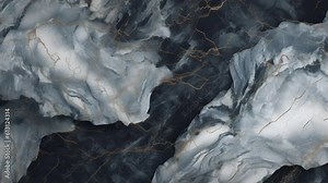 Luxury Dark Blue Marble stone background texture. Slow panoramic camera motion, macro with deep focus (blur). High detailed 4K video. Pattern texture surface panning background.
