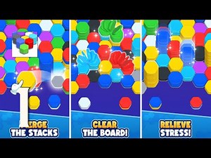 Color Hexa Sort Puzzle Game Gameplay Walkthrough Part 1 - Level 1 ~ 4 (Android)