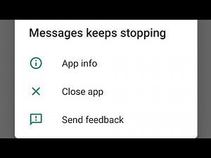How to fix messages keeps stopping on android 2025 | messages keeps stopping