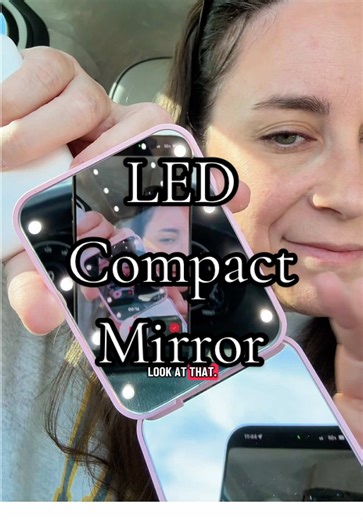 These put the compact in compact mirror.. and this one lights up #compactmirror #ledmakeupmirror