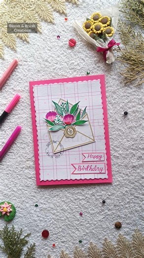 Easy Birthday Card 💌। DIY Gift Ideas। #greetingcard #viralvideos #trending #diycraft