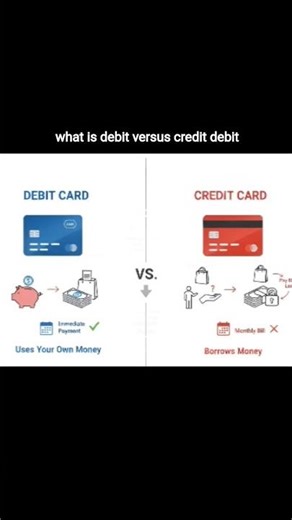 Debit vs Credit Explained in 30 Seconds 💳 | Don’t Make This Money Mistake!