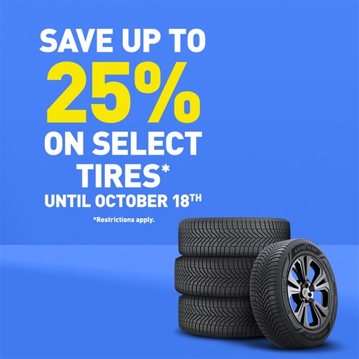 Plus get up to $125 Mail-in Rebate when you buy a set of four select Goodyear tires. Only from Sept. 8 to Oct. 18, 2025. | Fountain Tire