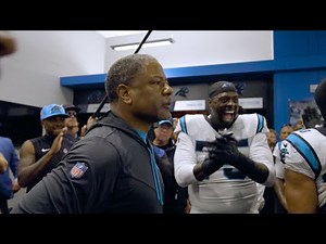 Go inside the locker room after the Panthers' win over Tampa Bay