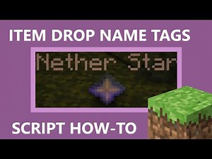 How Make Custom Drops & Item Name Tag By Skript! (Tutorial)
