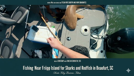Fishing Near Fripp Island for Sharks and Redfish in Beaufort, SC