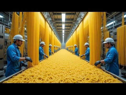 Inside the Spaghetti Factory: See How Spaghetti Is Made Today (Full Process)