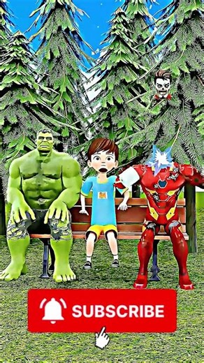 Hulk & Zombie Iron Man Funny Head Swap Animation! 🧟‍♂️🦸‍♂️ #Hulk #IronMan