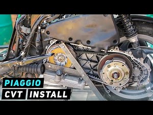 How do you replace the transmission of the Piaggio Fly 150? (with video)