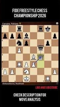 NODIRBEK VS FABIANO CARUANA | FIDE FREESTYLE CHESS 2026 #chess #chessgame