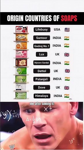 🧼 Popular Soaps & Their Origins 😳🔥