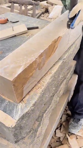 cutting large stones with a professional machine for high quality and durable construction projects