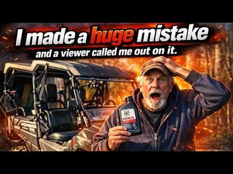 Disaster Avoided Honda Pioneer 700 Oil Change Near Costly Mistake: Viewer Called Out My Huge Error!