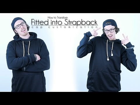 DIY Hat Transformation | Turn Fitted Hat into Strapback Hat
