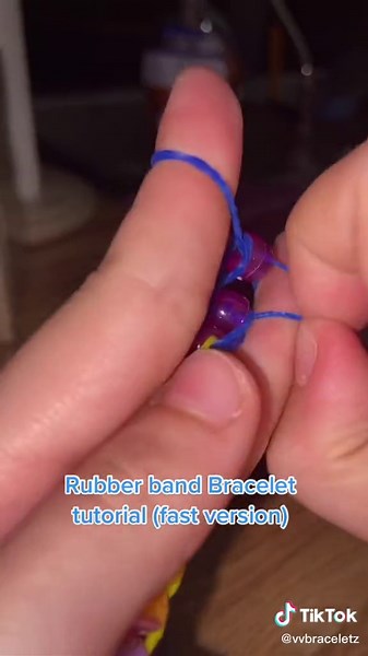 Fast Version!! Slow version coming Tommorow!! Stay Tuned!! #rubberbandbracelet #rubberband #tutorial #fyp #fyp #virall