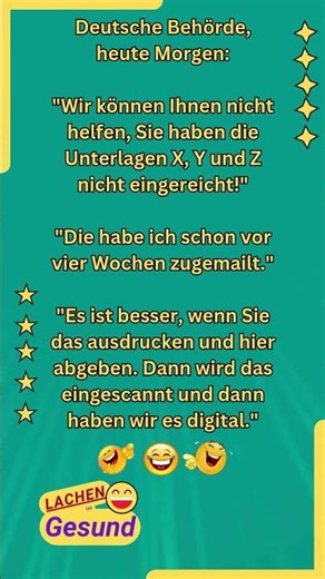 😂Deutsche Behörde #lachenistgesund #witze #lustig
