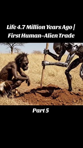 Part 5 : Life 4.7 Million Years Ago | First Human–Alien Trade #humanevolution #prehistorichuman #hominid #prehistoricdocumentary #prehistoric