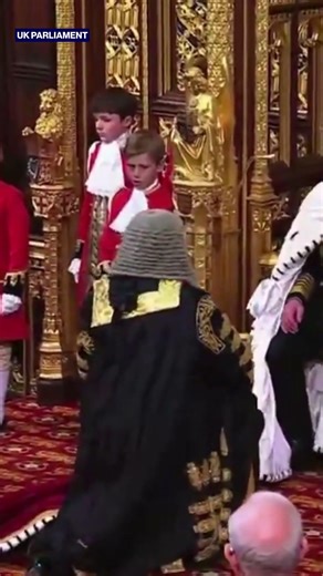 Centuries-old tradition towards the King revived during the UK's State Opening of Parliament #shorts