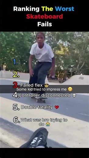 Ranking The Worst Skateboard Fails 💀