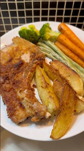 Juicy Breaded Pork Chops & Veggies | Simple Comfort Food