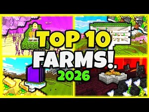 10 MUST HAVE FARMS In Minecraft Bedrock 1.21! (2026)