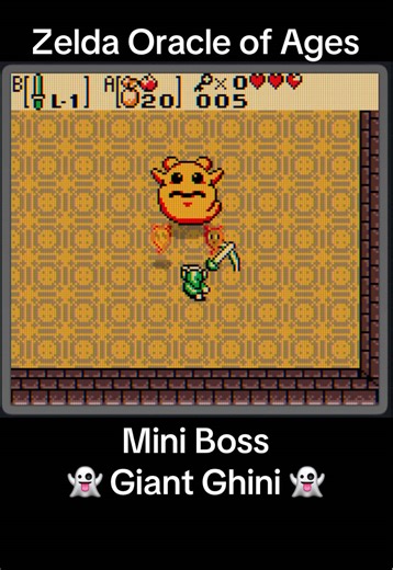 Defeating Giant Ghini in Zelda Oracle of Ages