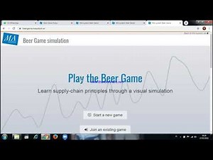BEER GAME SIMULATION WEB_SISPER VIDIO TUTORIAL #PART01