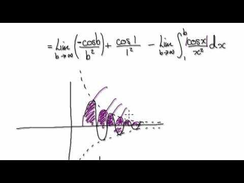 Video 2460 - sinx/x Comparison Test, convergence, Improper integrals - Practice