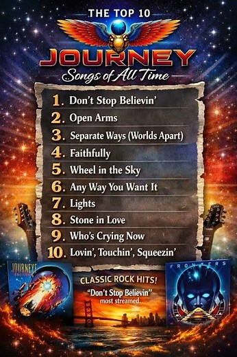 The Top Ten Journey songs of all time
