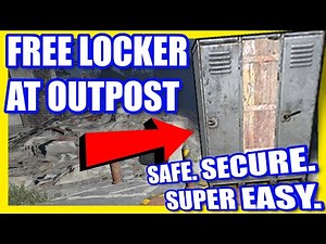 How to get a FREE Locker at Outpost. Safe, Secure, Super Easy. Rust Tip