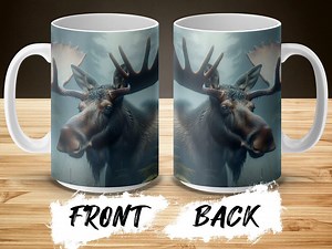 Moose Mugs, Wildlife Coffee Cup, Animal Lover Gift, Nature Inspired Mug, Rustic Design Mugs, Unique Animal Mugs, Coffee Lover, Moose Art - Etsy Canada
