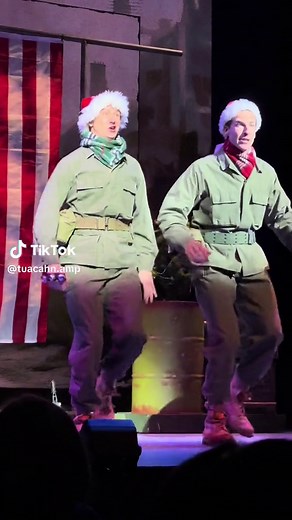 Ben Lanham as Phil Davis and Dan Fenaughty as Bob Wallace ❄️ #irvingberlinswhitechristmas #whitechristmas #broadwaymusical #tuacahn #broadwaymusicals