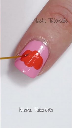 Cute Pumpkin Halloween Nail Art Tutorial #shorts