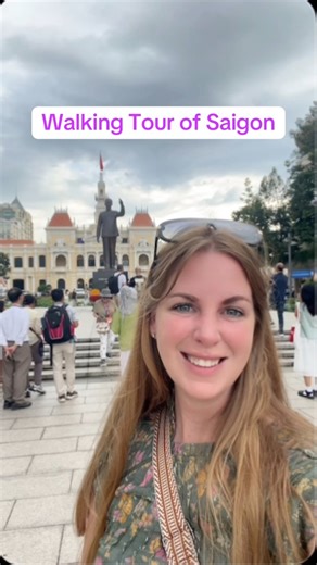 Come on a walking tour of Saigon with me where we learn about Vietnamese history including the flags, the CIA building, the city hall, the parliament and opera house building and hi chi Minh who the city was named after #walkingtour #saigon #hochiminh #hochiminhcity #history #vietnam #travel #travelvlog #traveldiaries #travelwithme #gate1 #gate1travel Gate 1 Travel | TravelingAddy