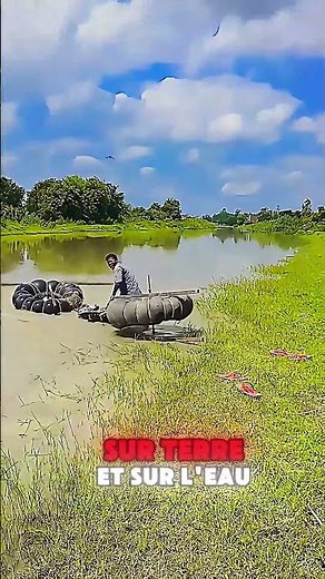 Homemade Amphibious Motorcycle: The Experiment That Ended Up in the Water 🏍️🌊 #amphibious #invent...