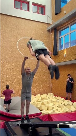 Acrobatics with hoop tricks in Sainte-Croix, Switzerland