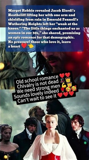 Margot Robbie Swooned By Heathcliff Lift! ❤️ Old School Romance Leaves Fans Weak! ✨