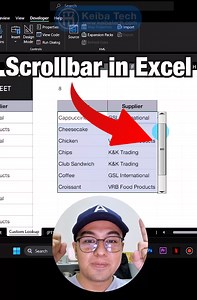 Paano gumawa ng scrollbar sa Microsoft Excel? | Keiba Tech I.T. Consultancy