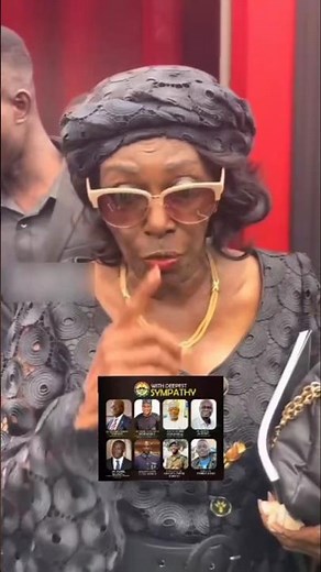 Nana Konadu Agyemang wife of Ex Prz Jerry John Rawlings and Son Mourn the 8 Heroes #ghana