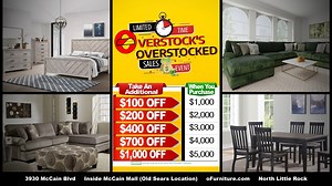 A new season is here and it's the perfect time to update your home furnishings! Overstock Furniture & Mattress in North Little Rock (McCain Mall) has everything you need for living rooms, bedrooms, dining rooms, and more! 0% financing and NO credit needed. Purchase options available. https://www.ofurniture.com/ | FOX16 News
