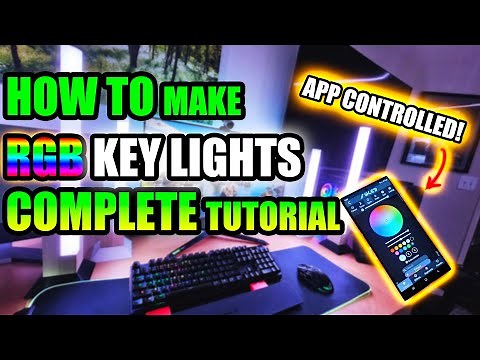 WLED: HOW TO make sound reactive RGB Key Lights COMPLETE Tutorial!