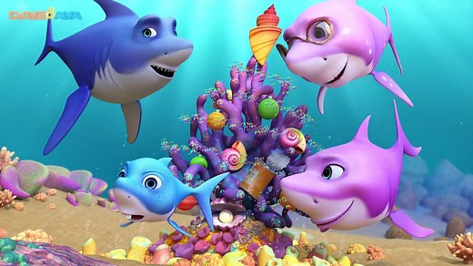Baby Shark - Christmas Sharks + More Christmas Songs for Kids - Dave and Ava 