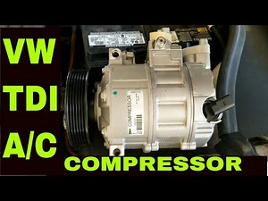 VW TDI AC Compressor replace. MK5 MK6 AC problems not blowing cold?