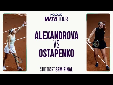 Ekaterina Alexandrova vs. Jelena Ostapenko | 2025 Stuttgart Semifinal | WTA Match Highlights