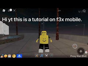 Roblox F3X Mobile Tutorial