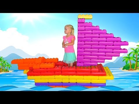Building Blocks Song | Kids Songs by Katya and Dima