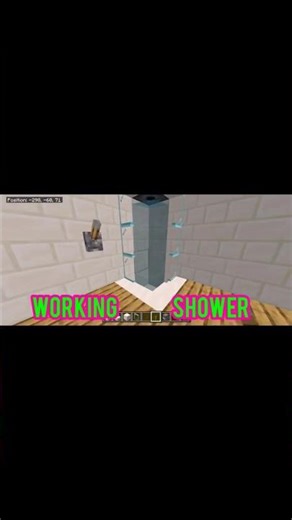 Working Shower in Minecraft 🚿😱 So Real!#shorts