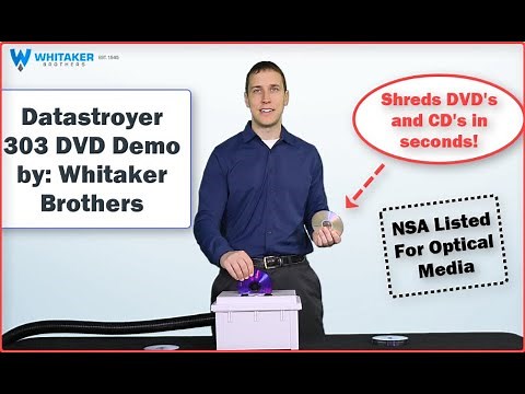 Datastroyer 303 DVD Demo (Shred CD's & DVD's Securely)