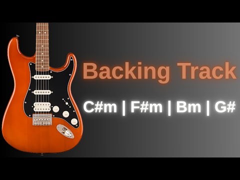 Emotional Guitar Backing Track in C# Minor
